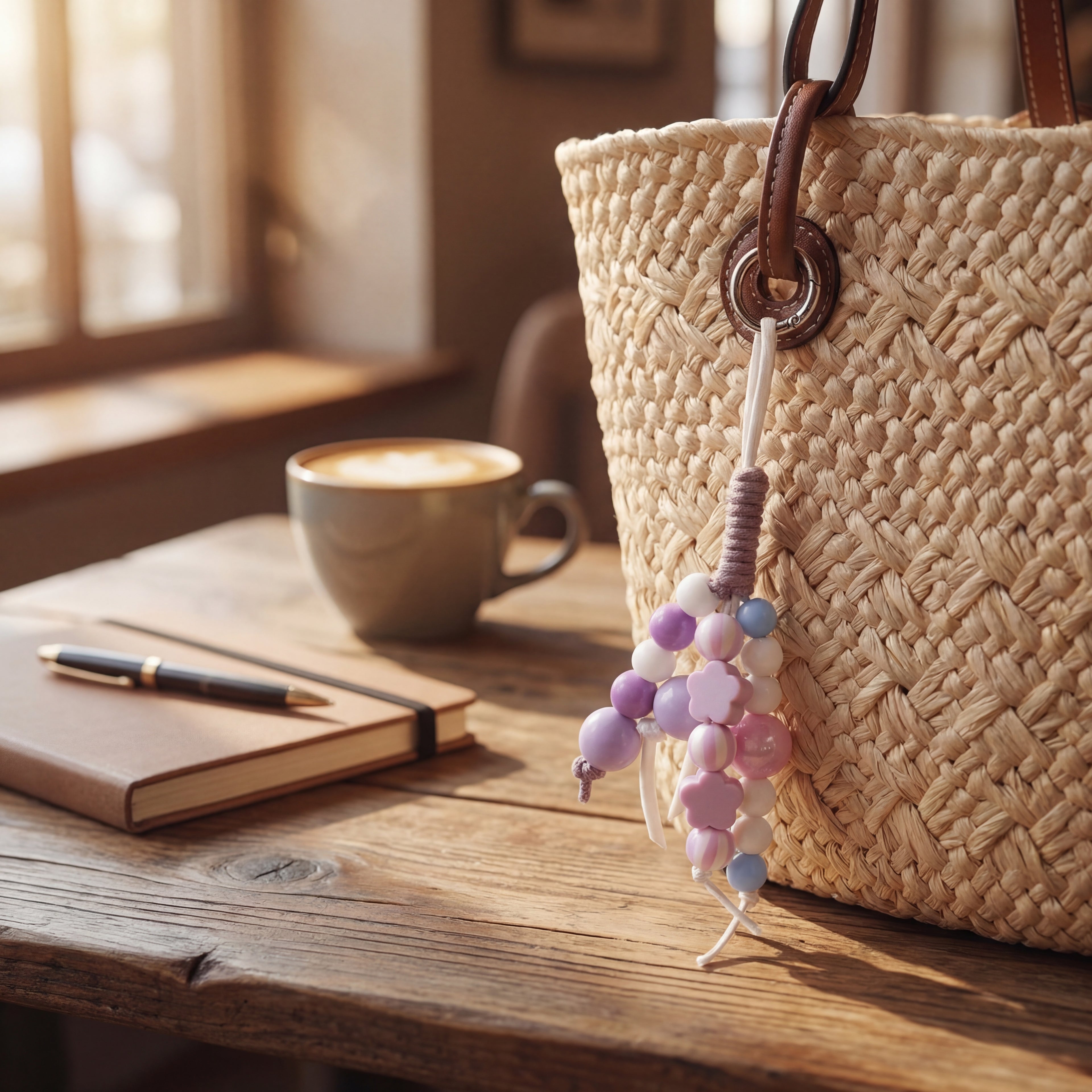 Pastel Bloom Bag Charm