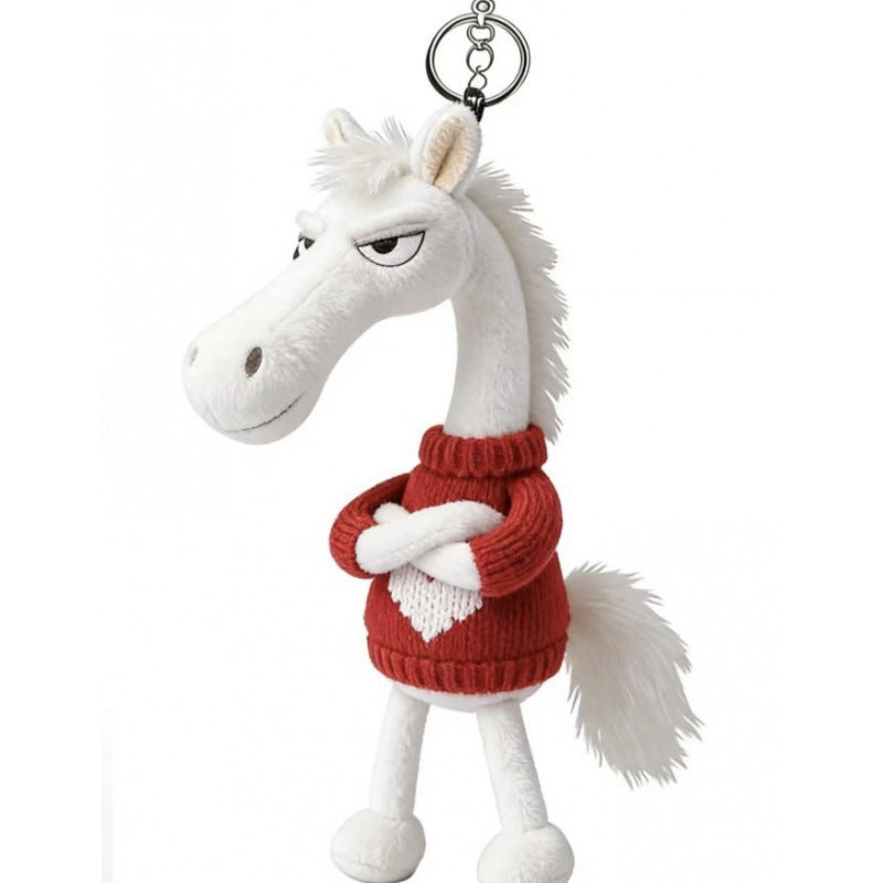 Moody Horse Plush Bead Charm