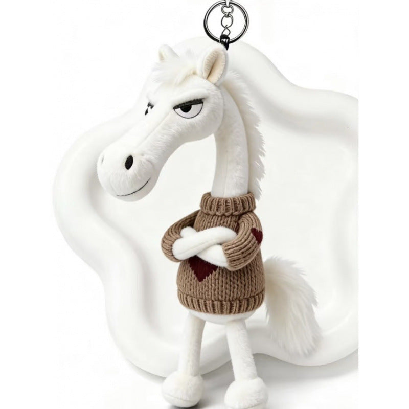 Moody Horse Plush Bead Charm