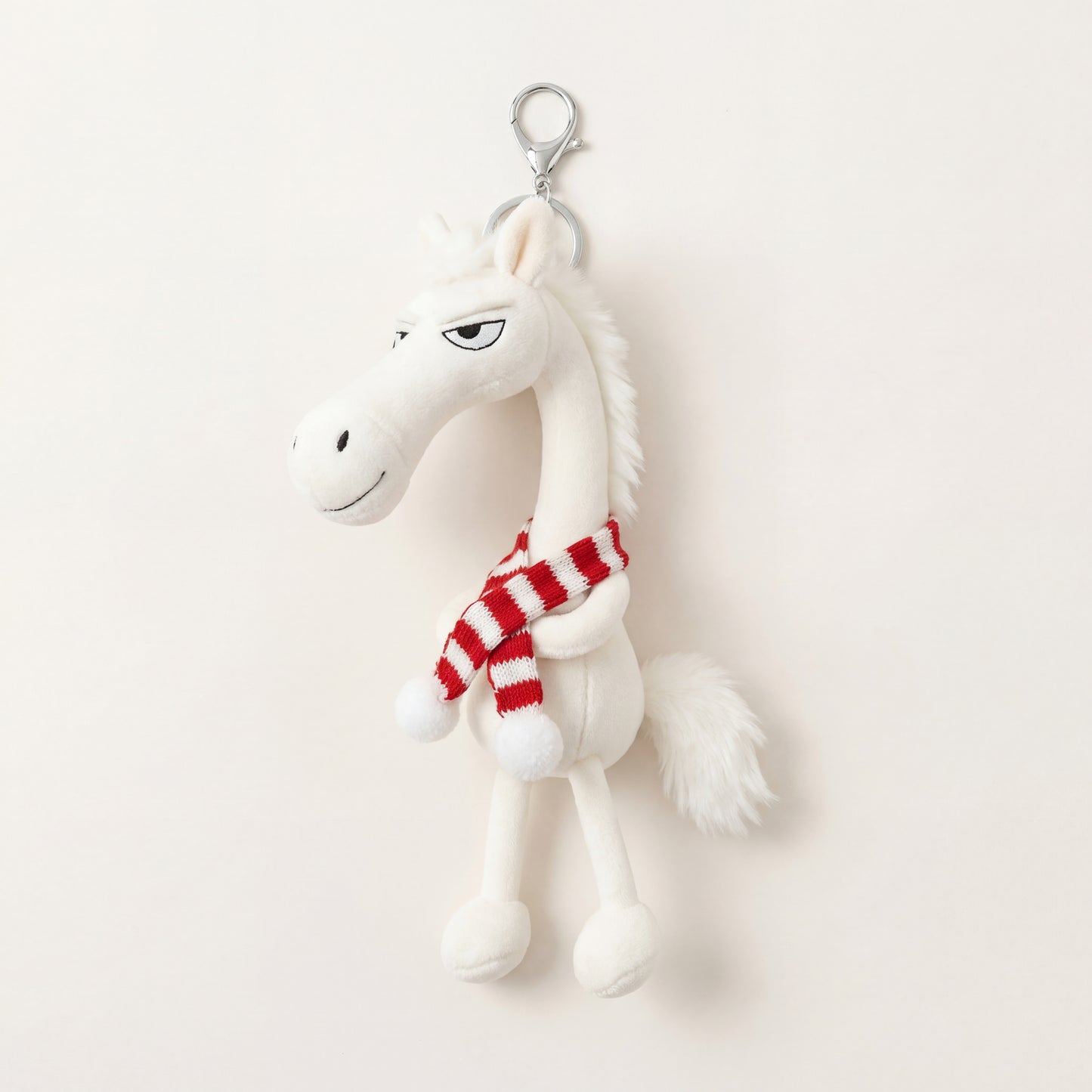 Scarfed Moody Horse Plush Charm