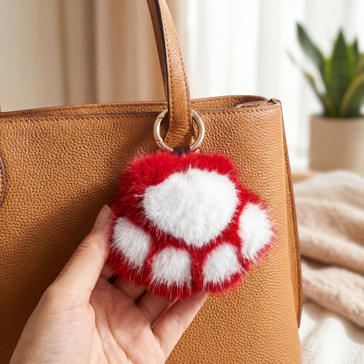 Velour Paw Charm