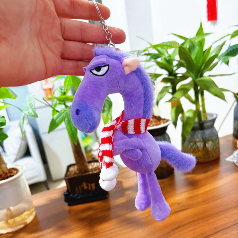 Moody Horse Plush Bead Charm