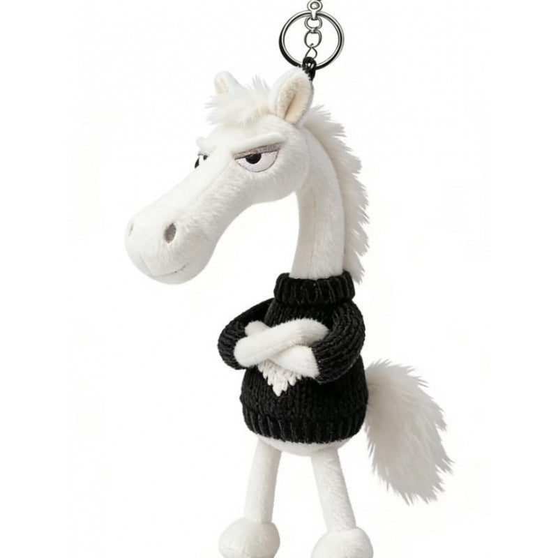 Moody Horse Plush Bead Charm