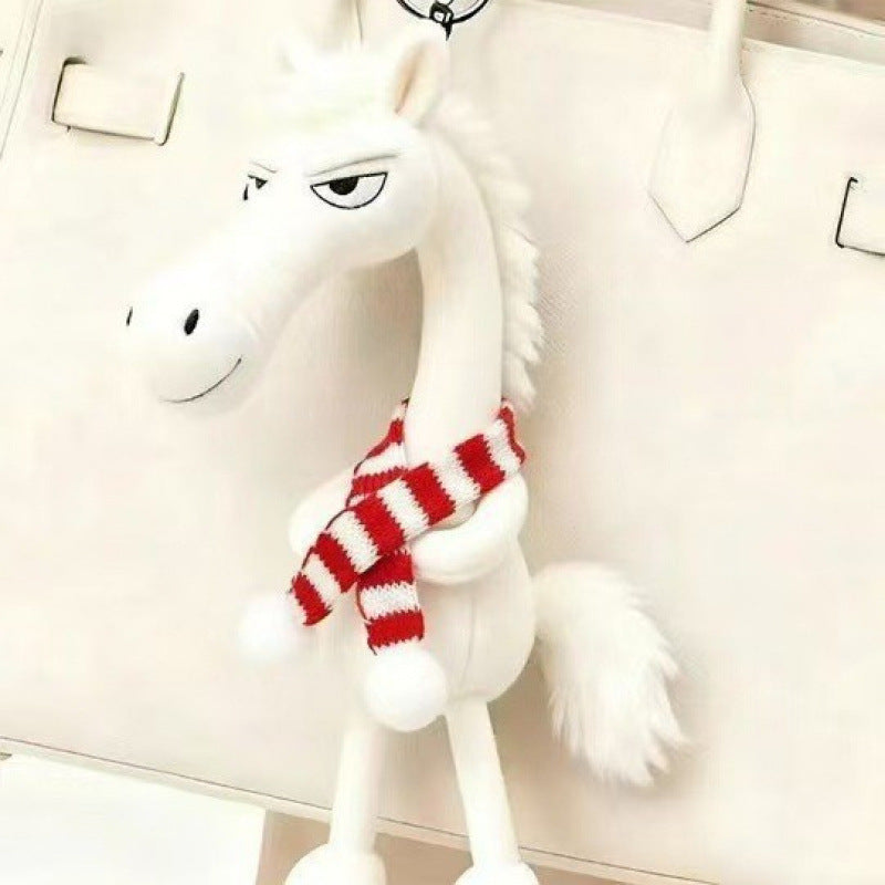 Moody Horse Plush Bead Charm