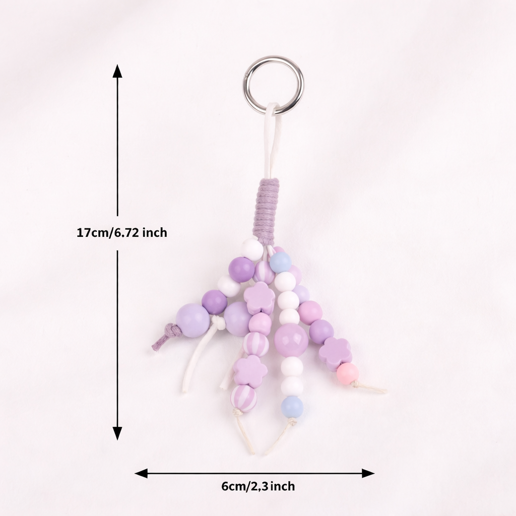 Pastel Bloom Bag Charm