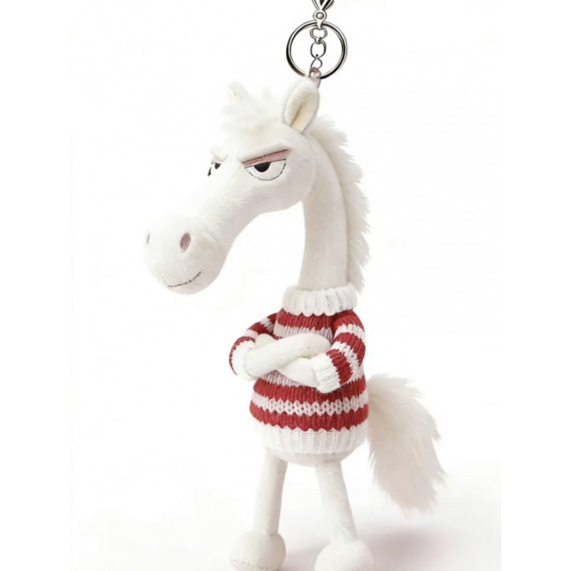 Moody Horse Plush Bead Charm