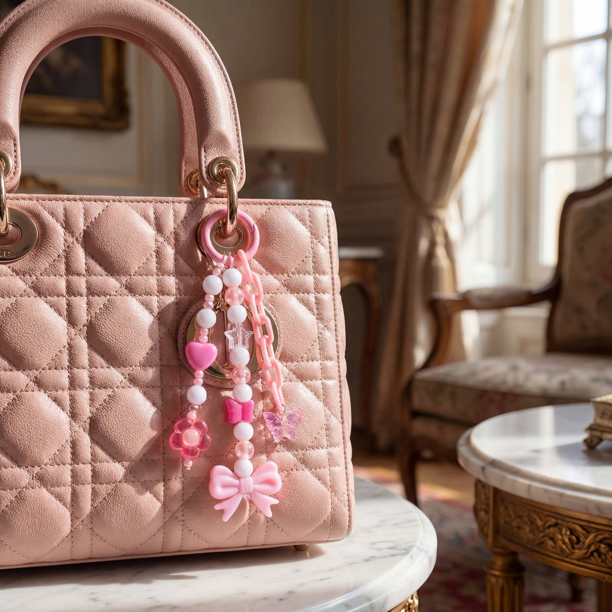 Blush Candy Bead Charm