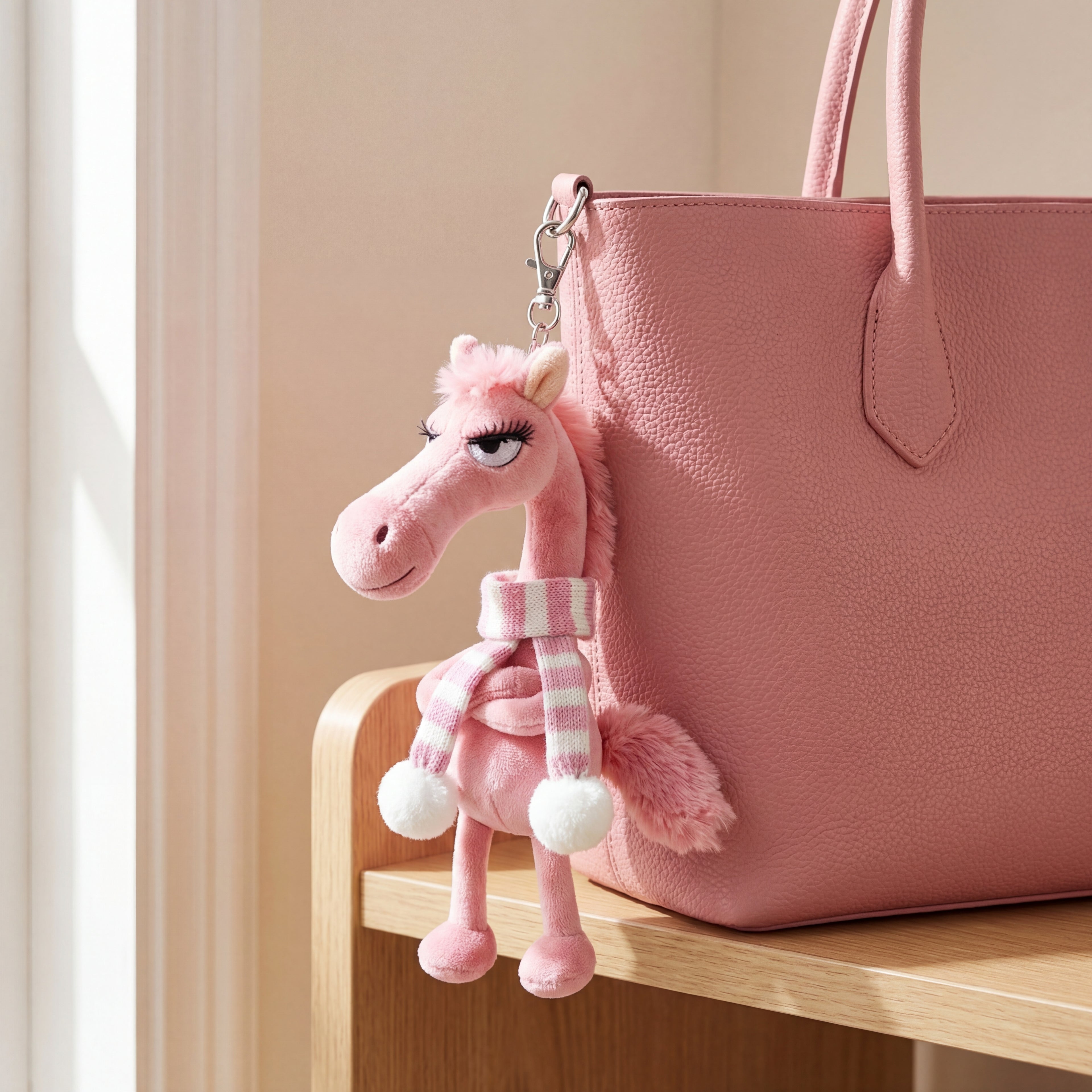 Scarfed Moody Horse Plush Charm