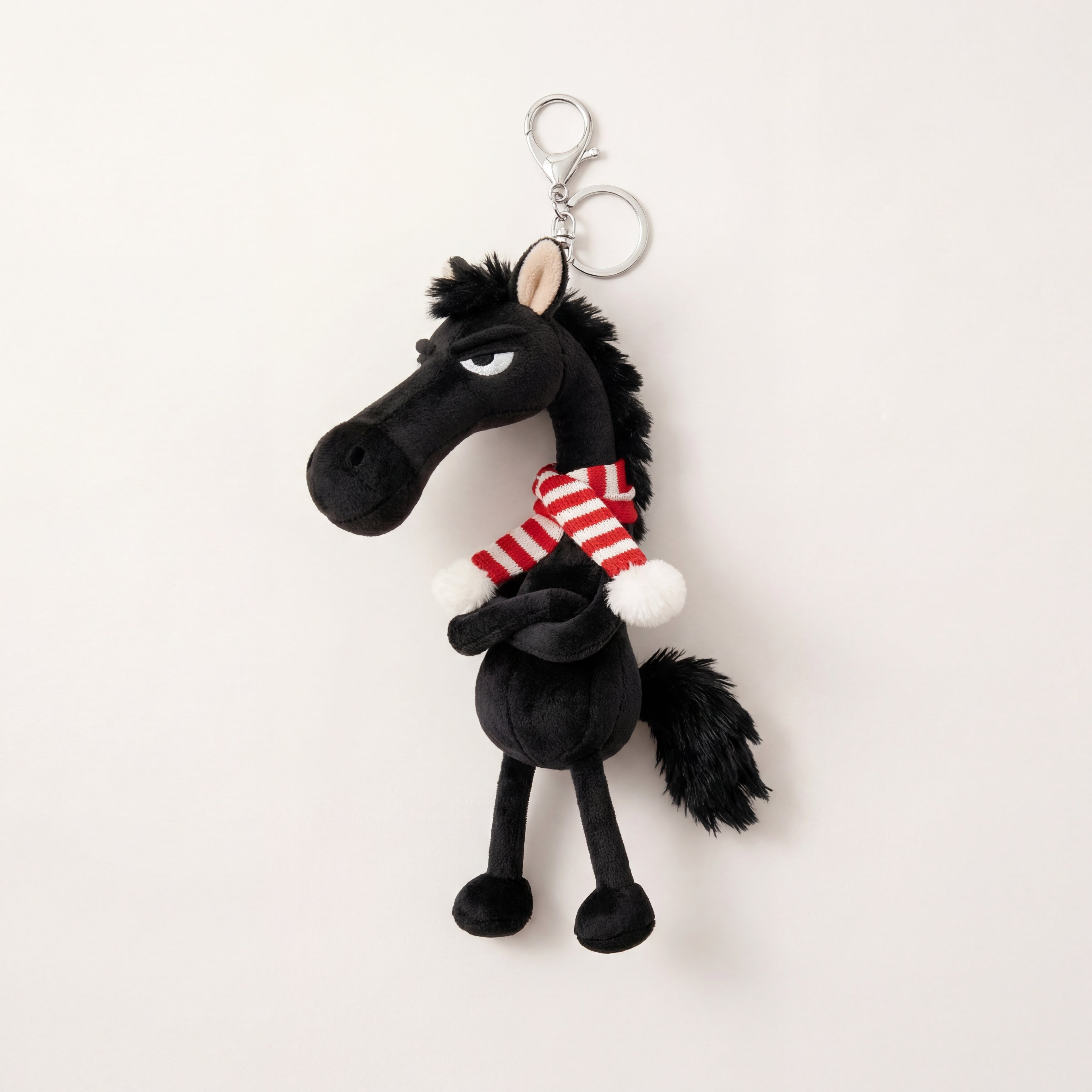 Scarfed Moody Horse Plush Charm