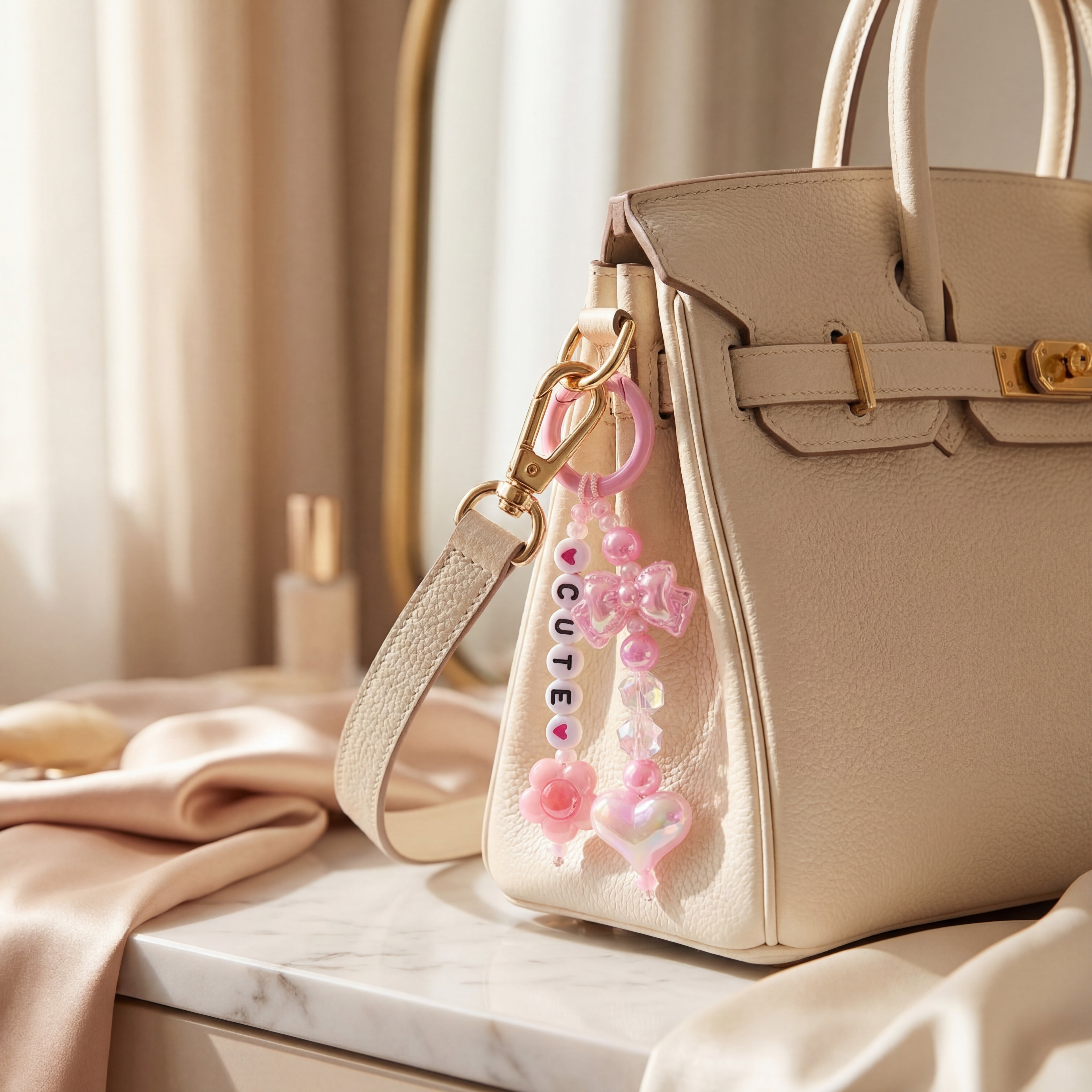 Cute Blush Bead Charm