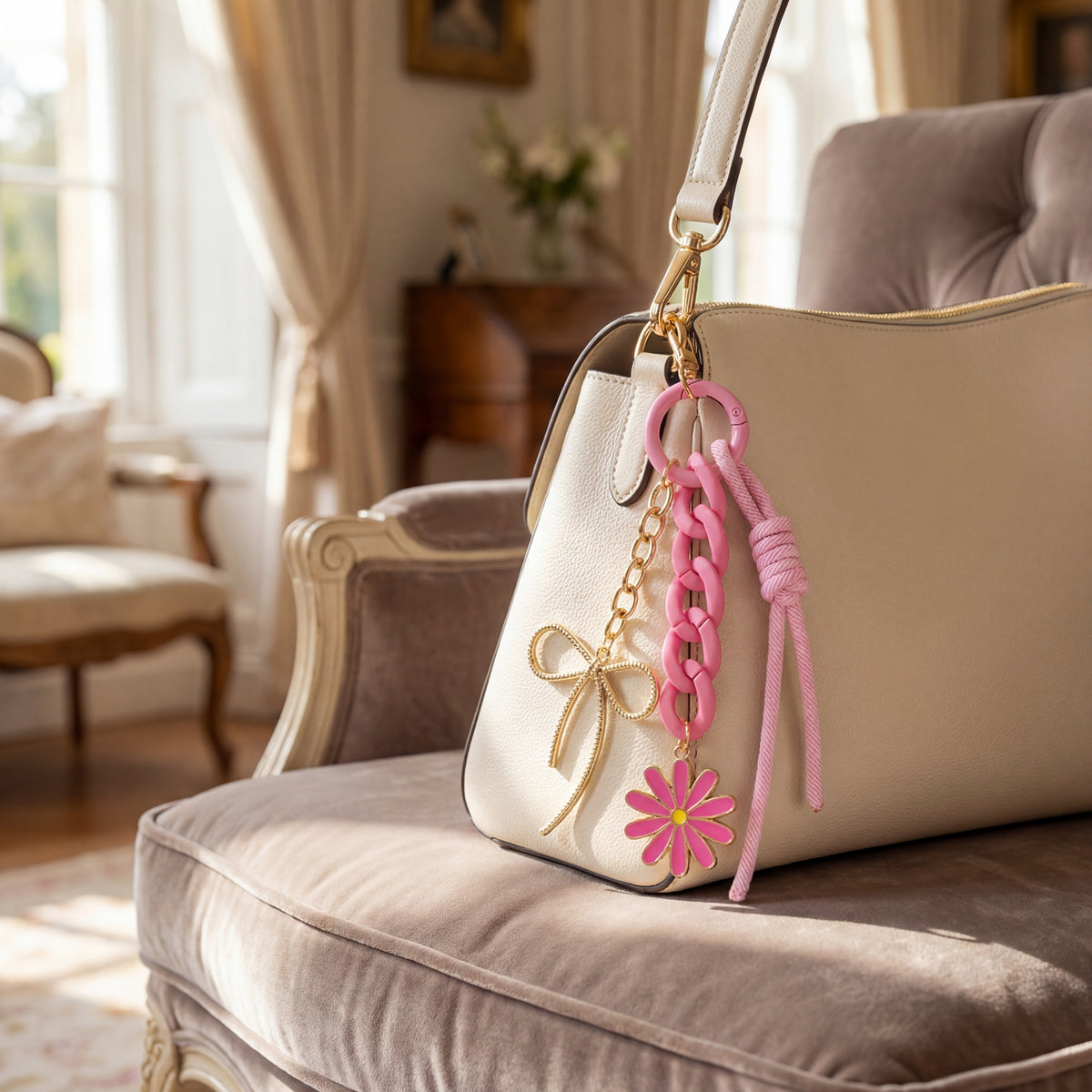 Blush Daisy Chain Charm