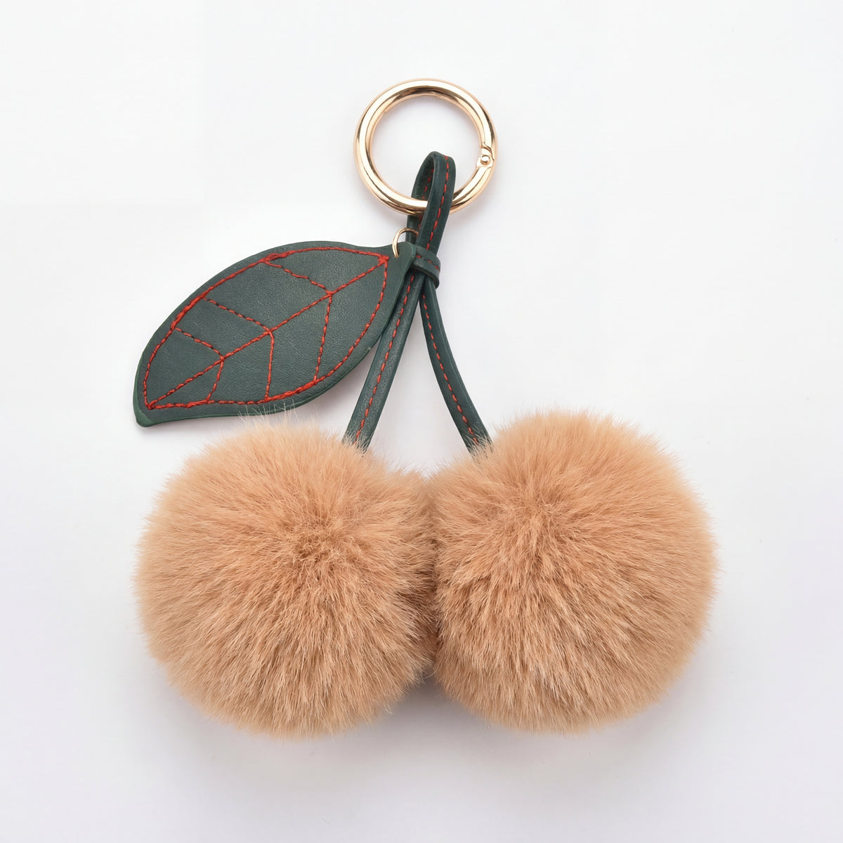 Velvet Cherry Pom Charm