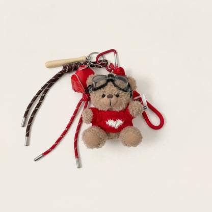 Rouge Alpine Bear Charm