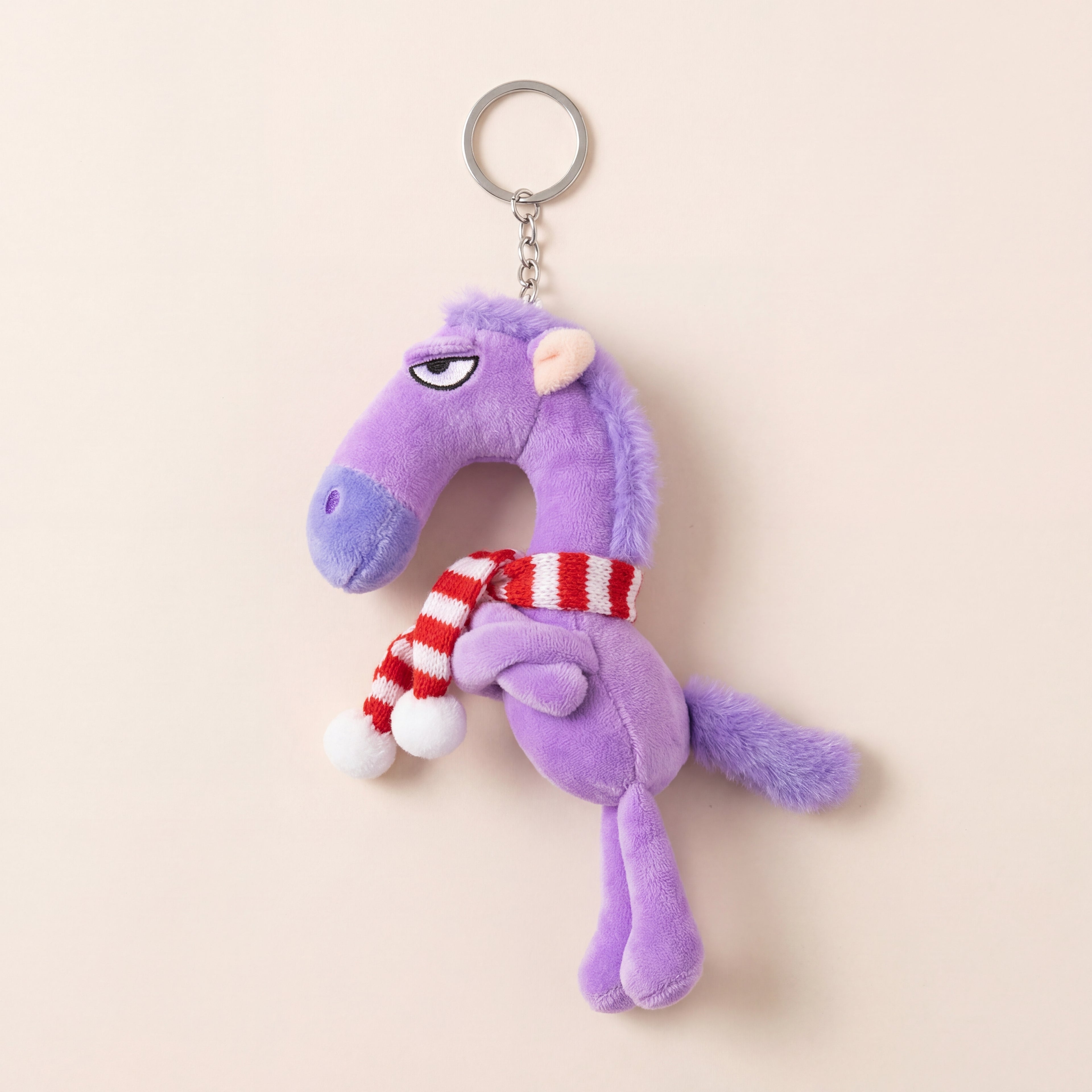 Scarfed Moody Horse Plush Charm