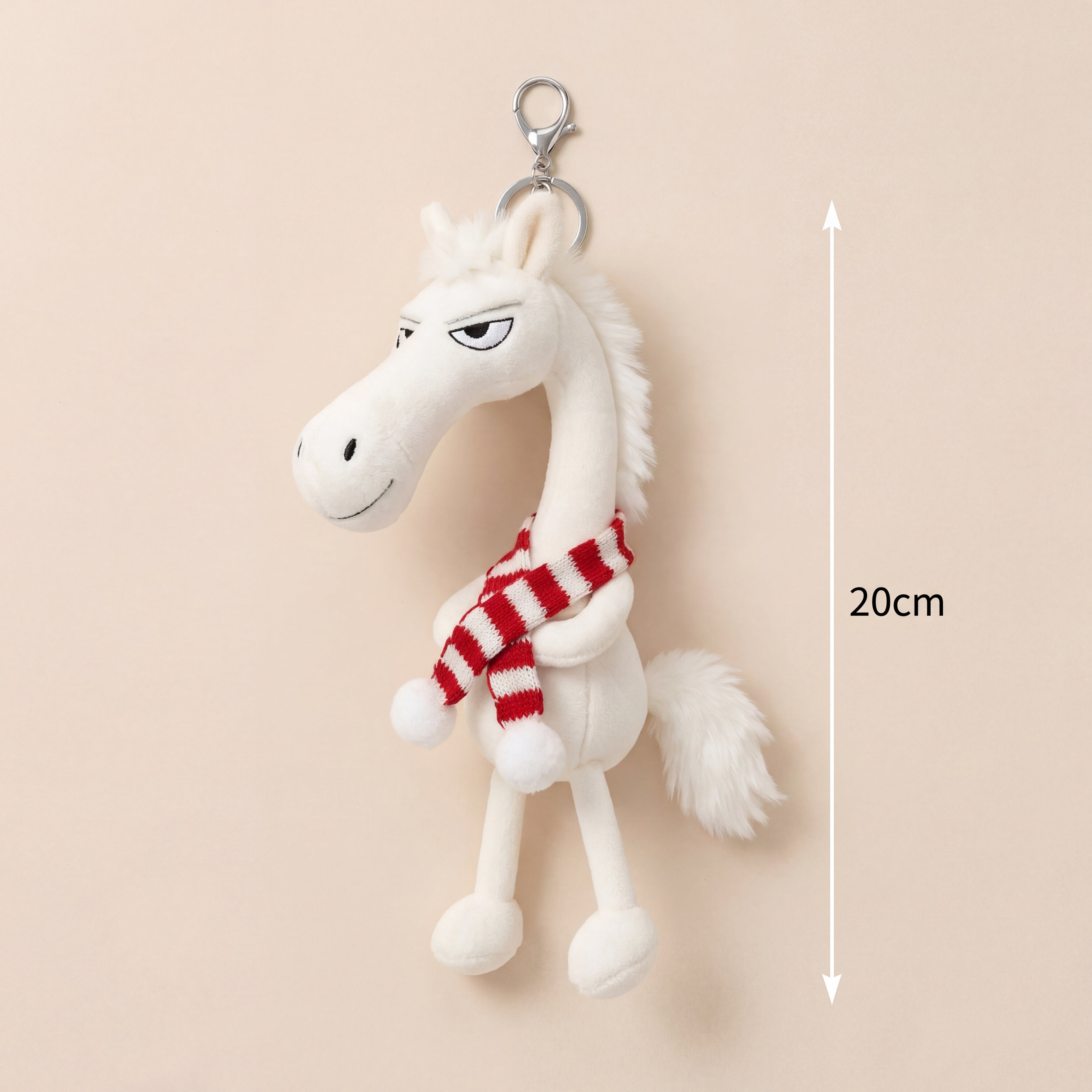 Scarfed Moody Horse Plush Charm