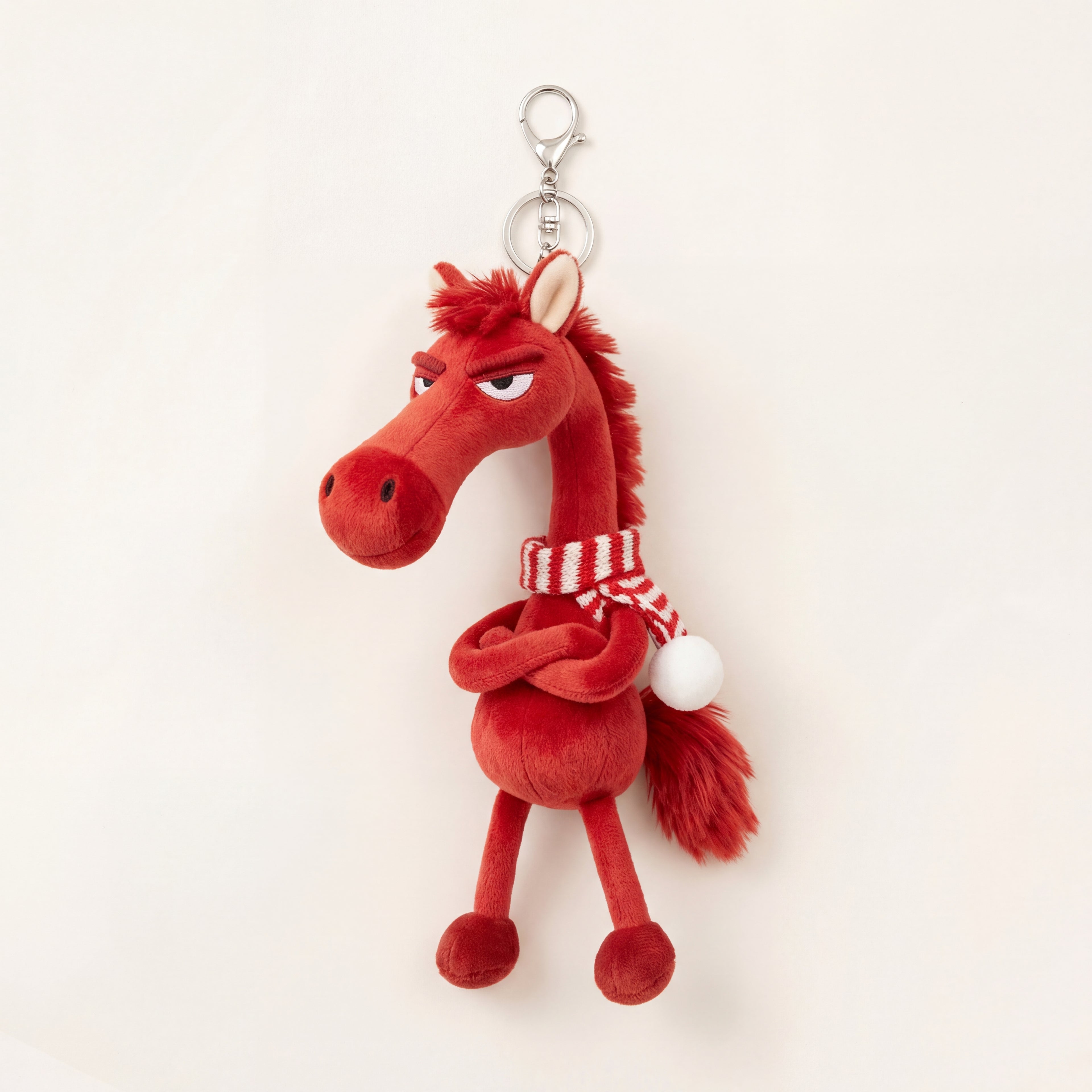 Scarfed Moody Horse Plush Charm